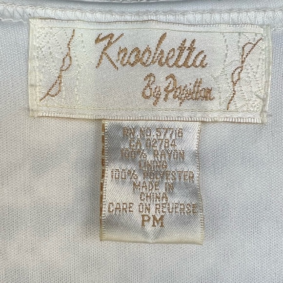 Vintage Y2K by Papillon Crochet Knit Boho Midi Dress - Picture 6 of 9